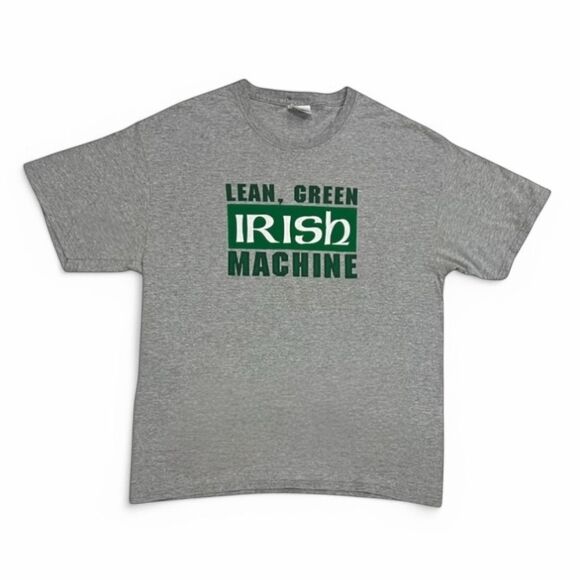 Hanes Lean Green Irish Machine Graphic Tee Size Large - Picture 13 of 13